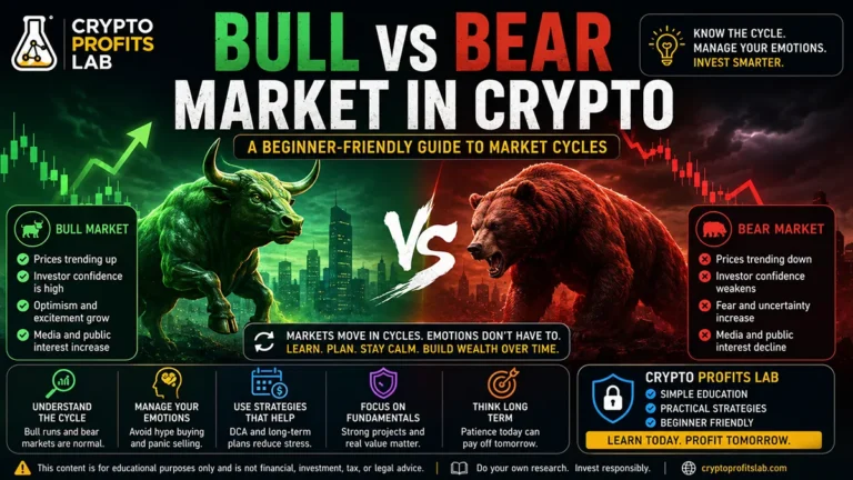 Bull vs bear market crypto beginner guide featured image