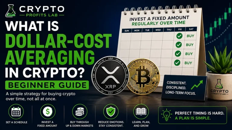 Dollar cost averaging crypto beginner guide featured image